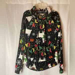 Fa la la llama Christmas hoodie. Size M